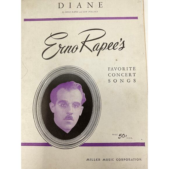 Diane Sheet Music 1927 Seventh Heaven Erno Rapee Lew Pollack - Picture 2 of 5